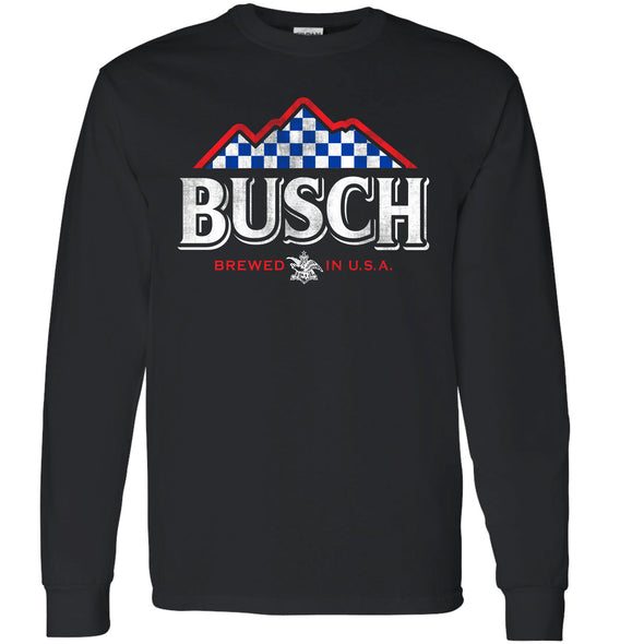 Busch Flag Mountain Racing Long Sleeve T-Shirt