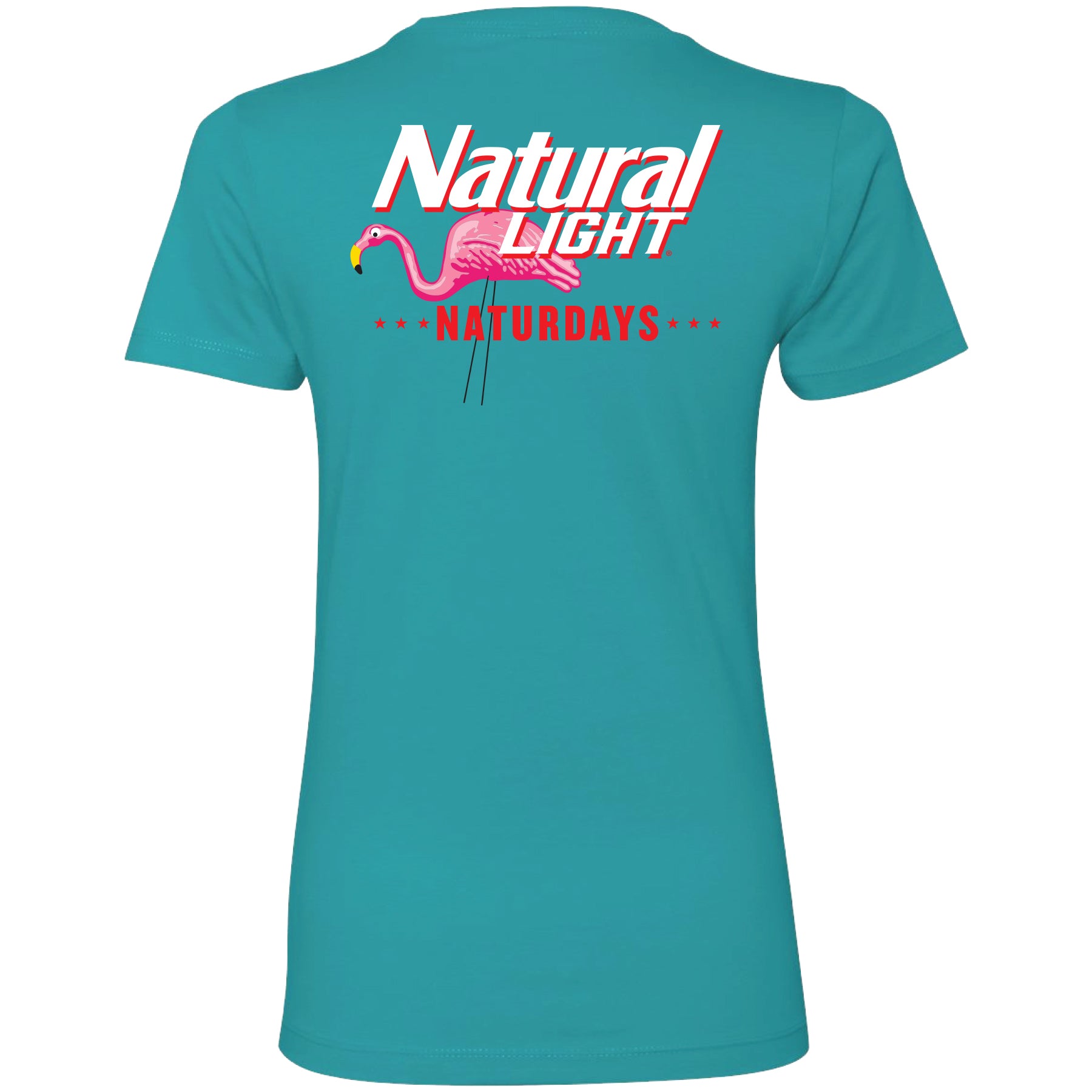 Natural Light Men's Navy Blue Neon Sign Naturdays T-Shirt