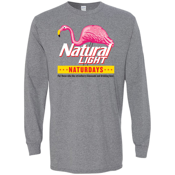 Natural Light Naturdays Flamingo Long Sleeve T-Shirt