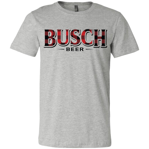 Busch Buffalo Plaid Logo T-Shirt