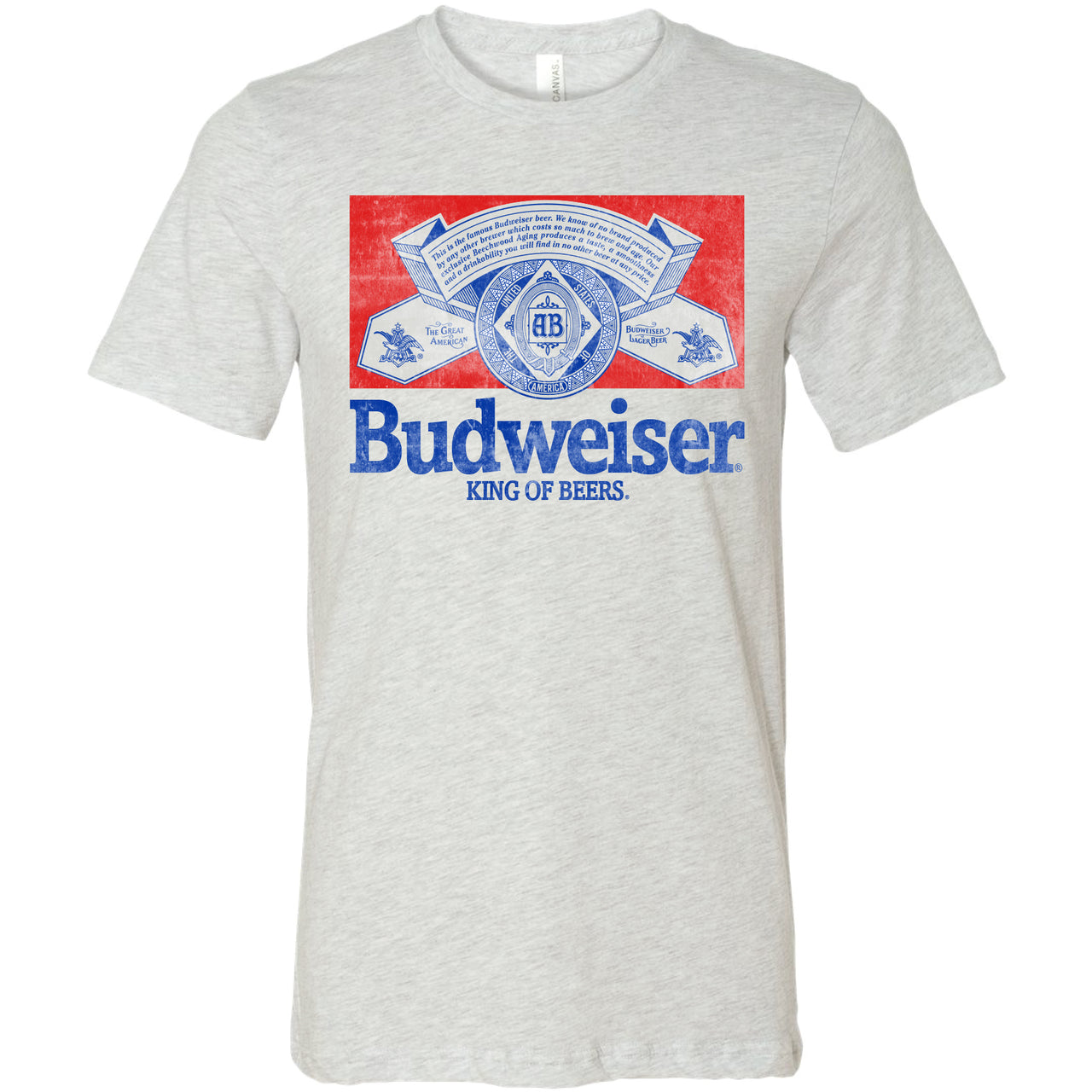 Budweiser - Vintage Half Label T-Shirt