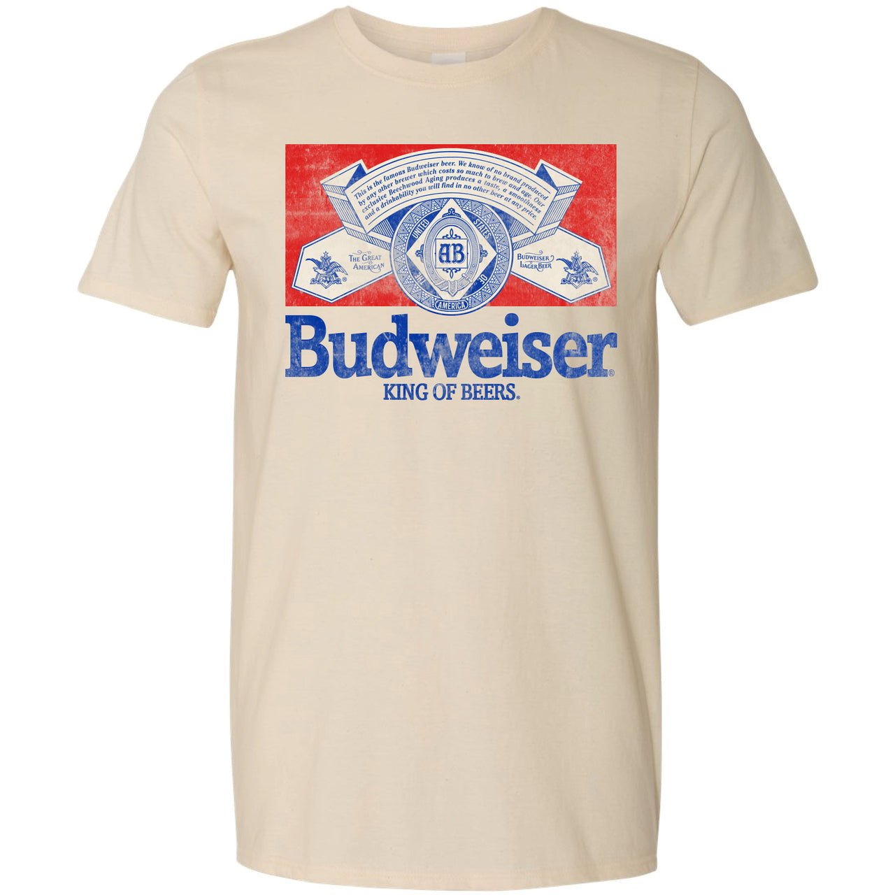 Budweiser Vintage Half Label T-Shirt