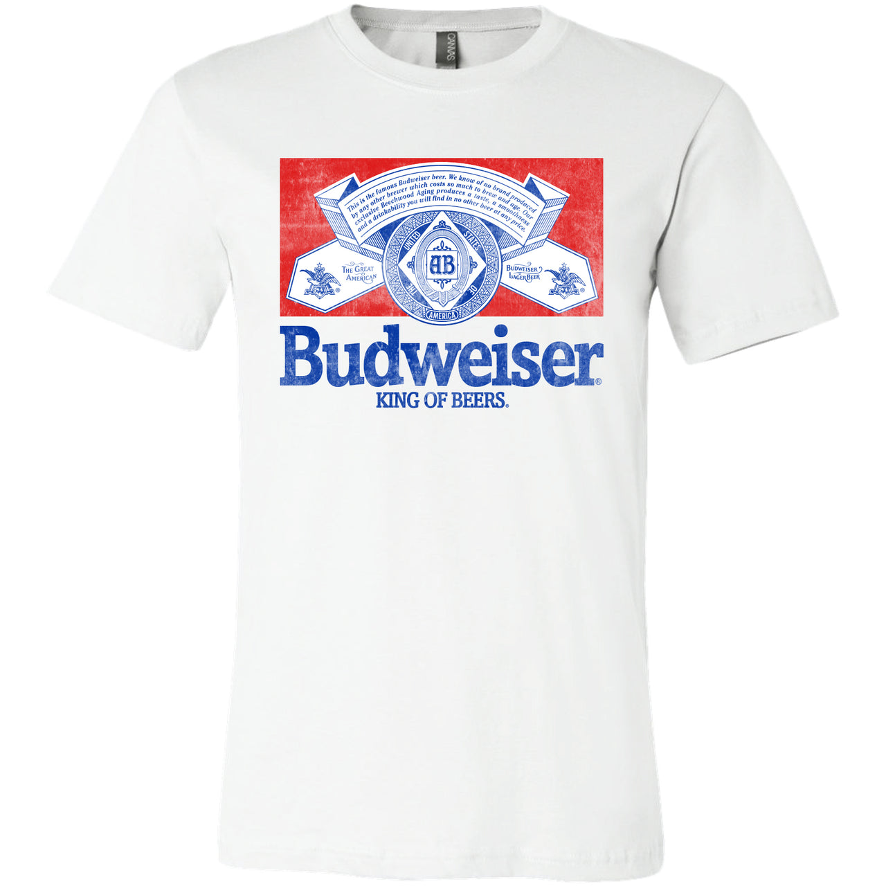 Budweiser - Vintage Half Label T-Shirt