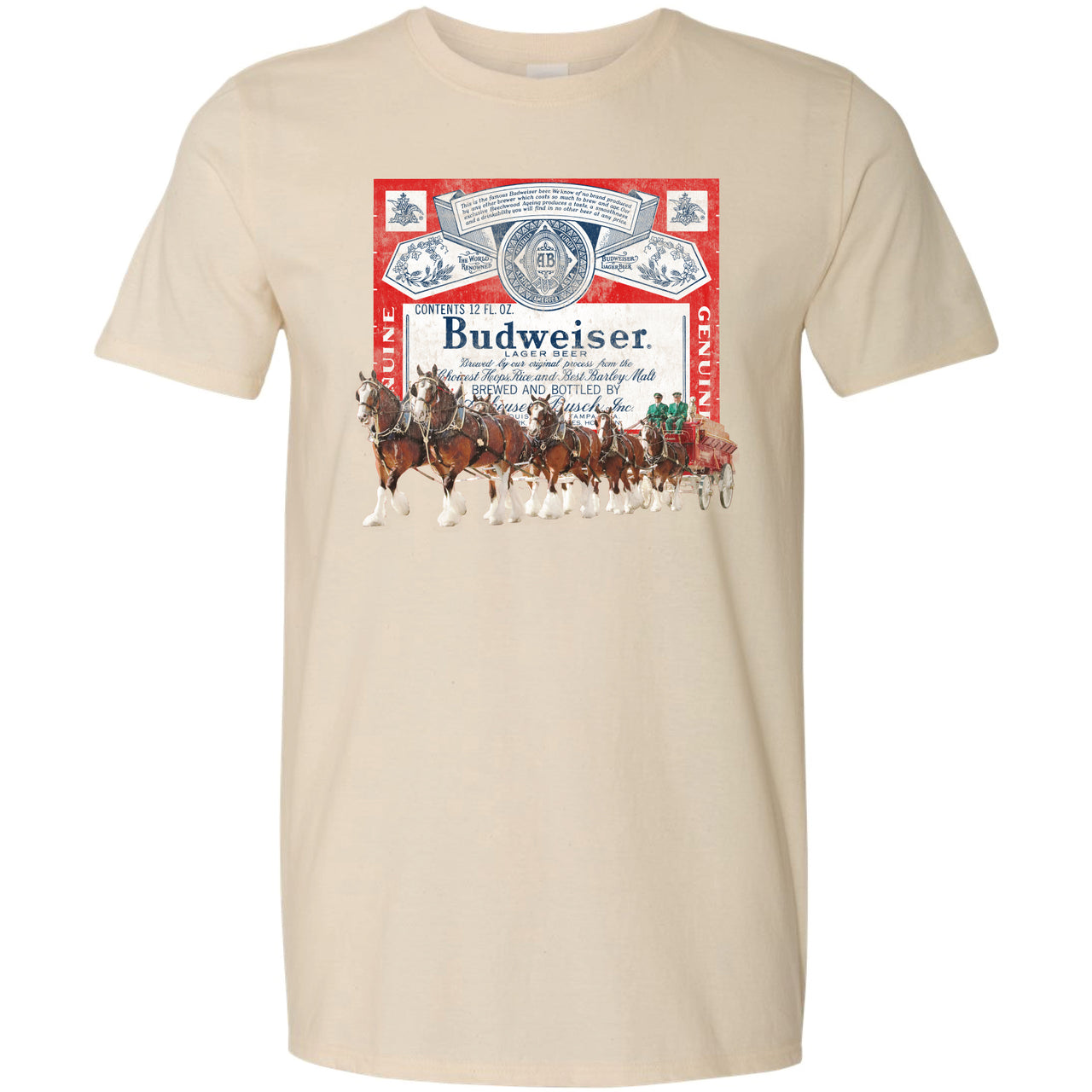 Bud Clydesdales 1966 Label T-Shirt