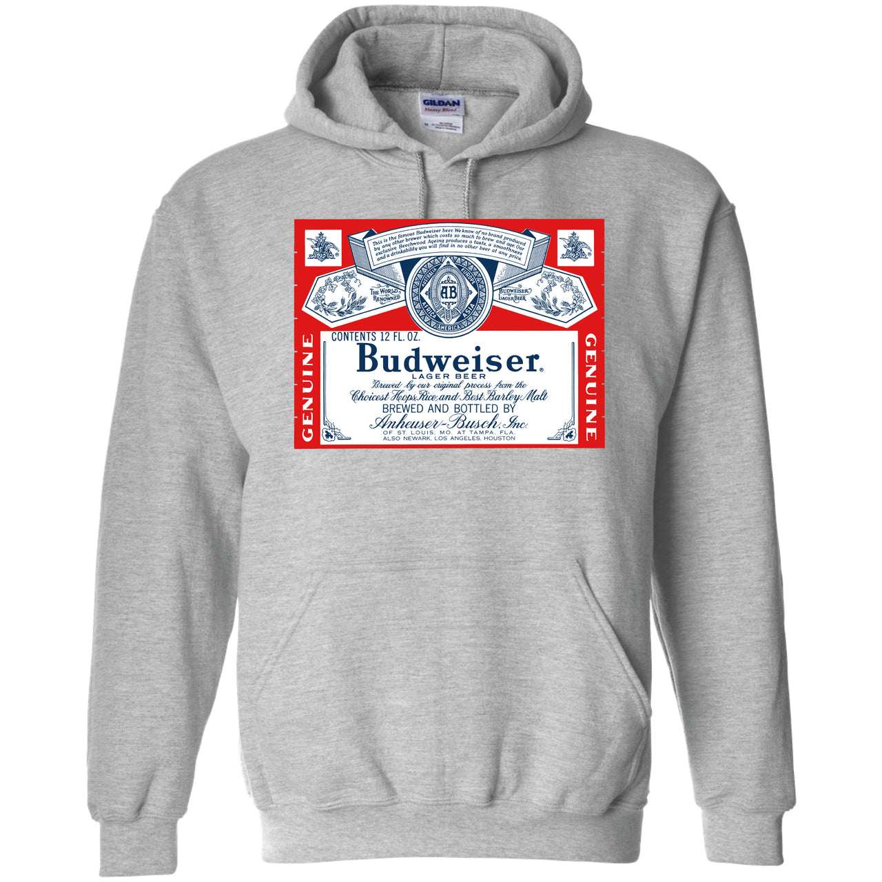 Budweiser - Vintage 1966 Label Hooded Sweatshirt