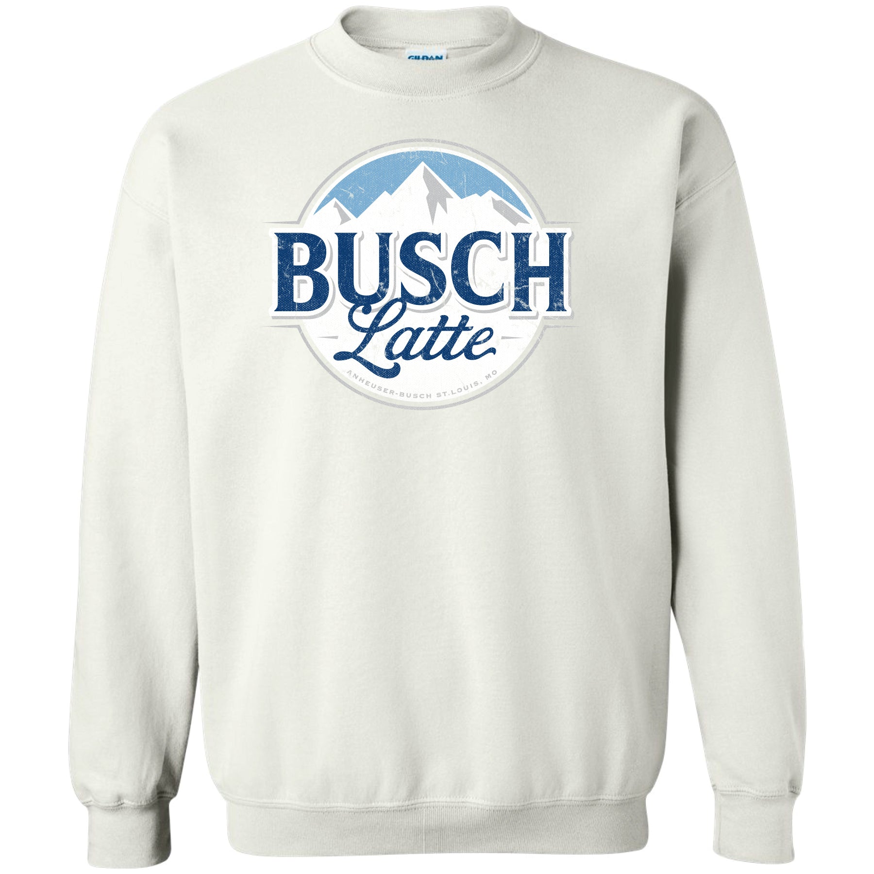Busch Latte Logo Crew Sweatshirt Brew City Beer Gear
