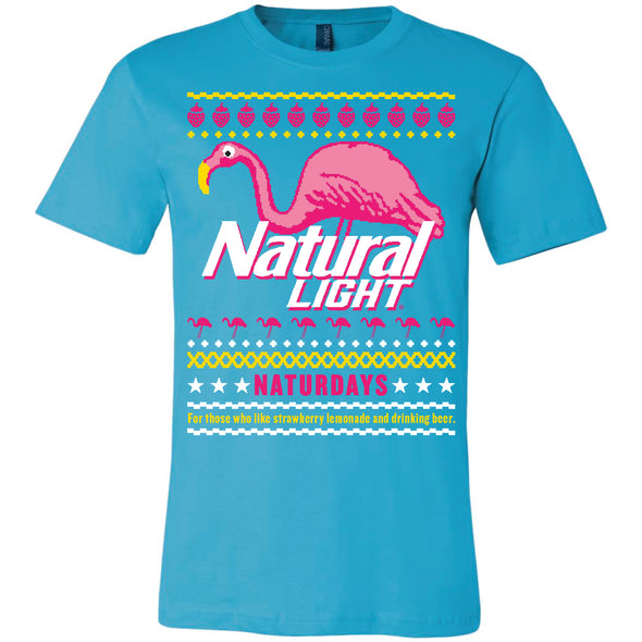 Natural Light Naturdays Flamingo Ugly Sweater T-Shirt