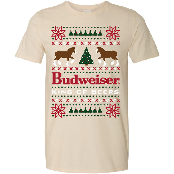 Budweiser Clydesdales Ugly Sweater T-Shirt