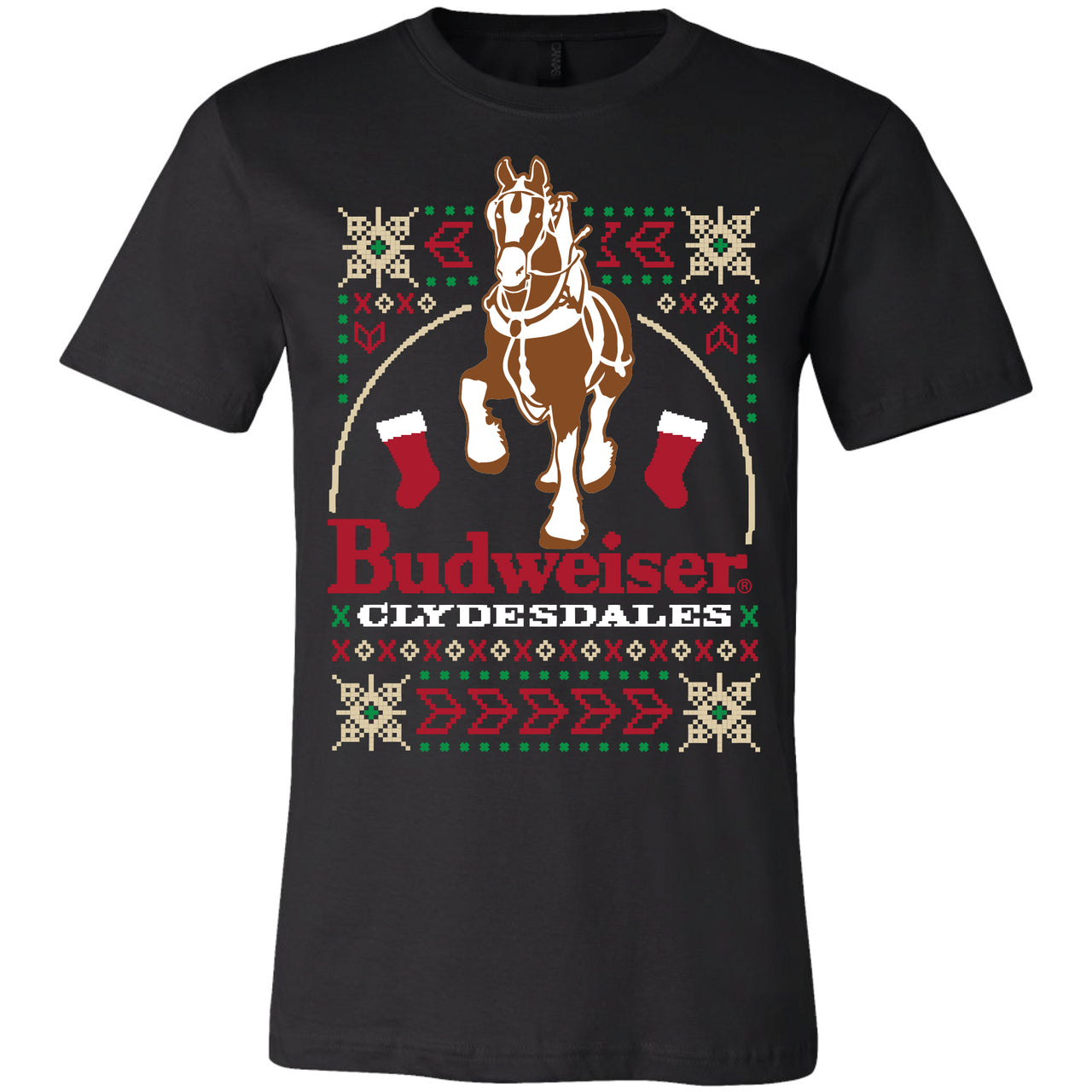 Budweiser Clydesdales - Large Clydesdales Ugly Sweater T-Shirt