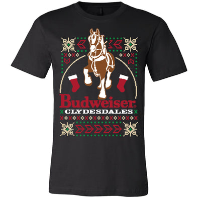 Budweiser Large Clydesdales Ugly Sweater T-Shirt