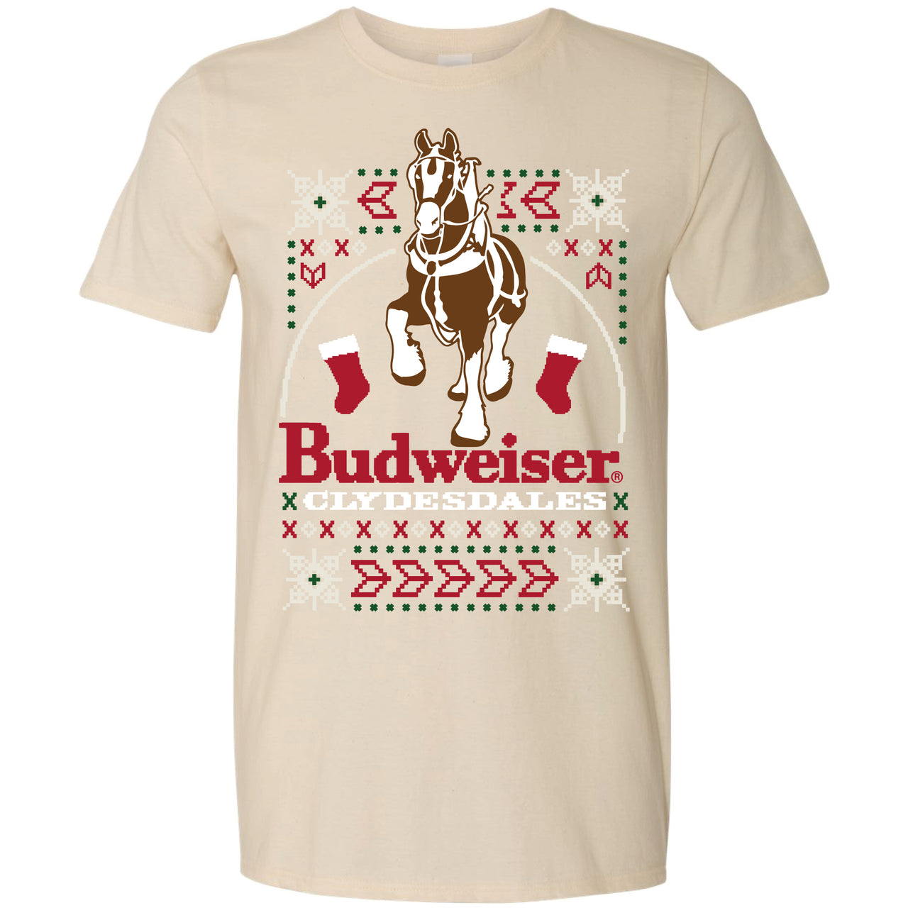 Budweiser Clydesdales - Large Clydesdale Ugly Sweater T-Shirt