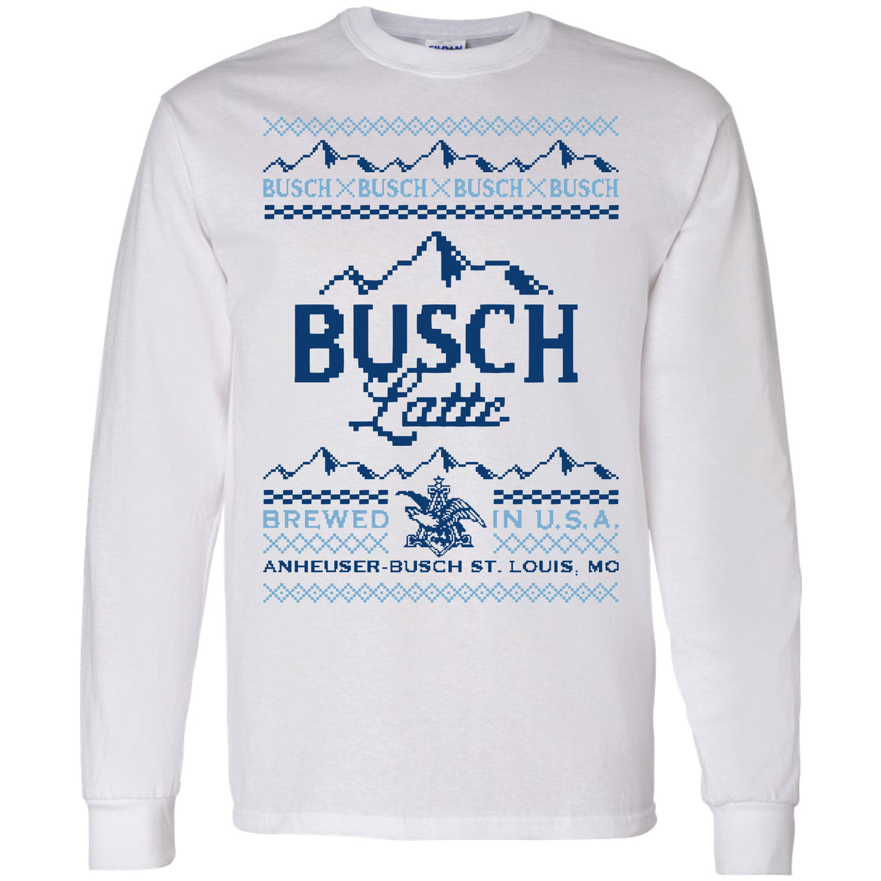 Busch Latte Ugly Sweater Long Sleeve T-Shirt