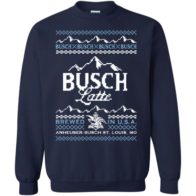 Busch Latte Ugly Sweater Crew Sweatshirt