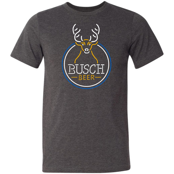 Busch Beer Circle Neon Deer T-Shirt