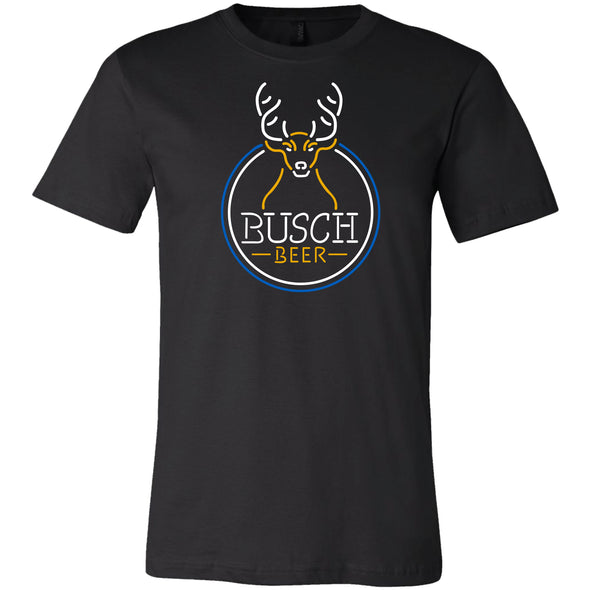 Busch Beer Circle Neon Deer T-Shirt