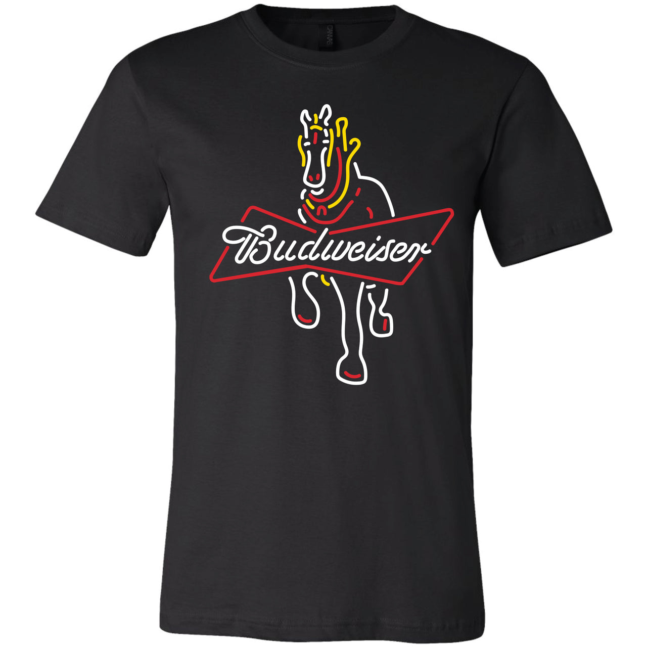 Neon Budweiser Full Clydesdales T-Shirt