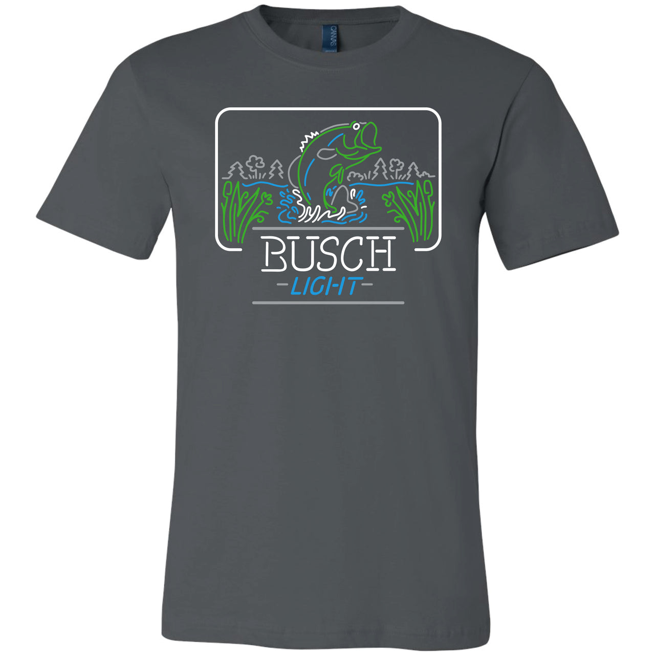 Busch Light Neon Bass Rectangle T-Shirt