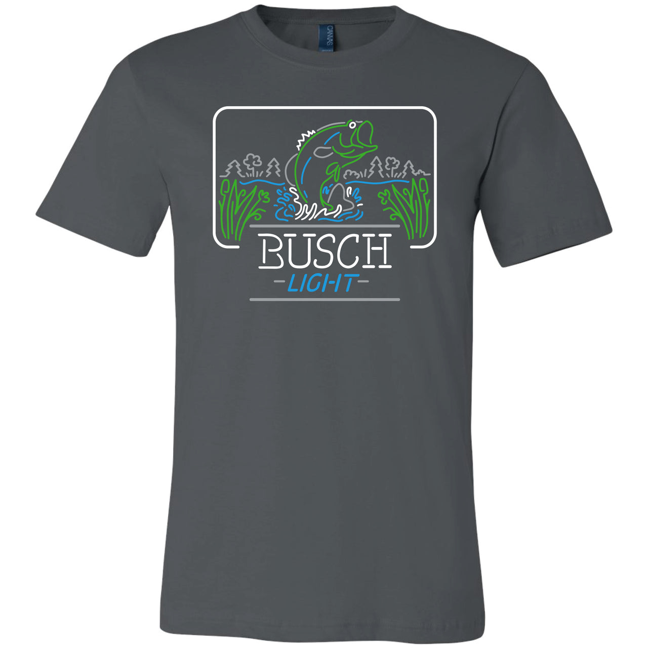 Busch Light - Neon Bass Rectangle T-Shirt