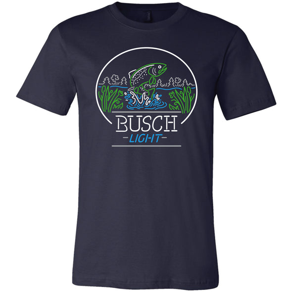 Busch Light Neon Trout Oval T-Shirt