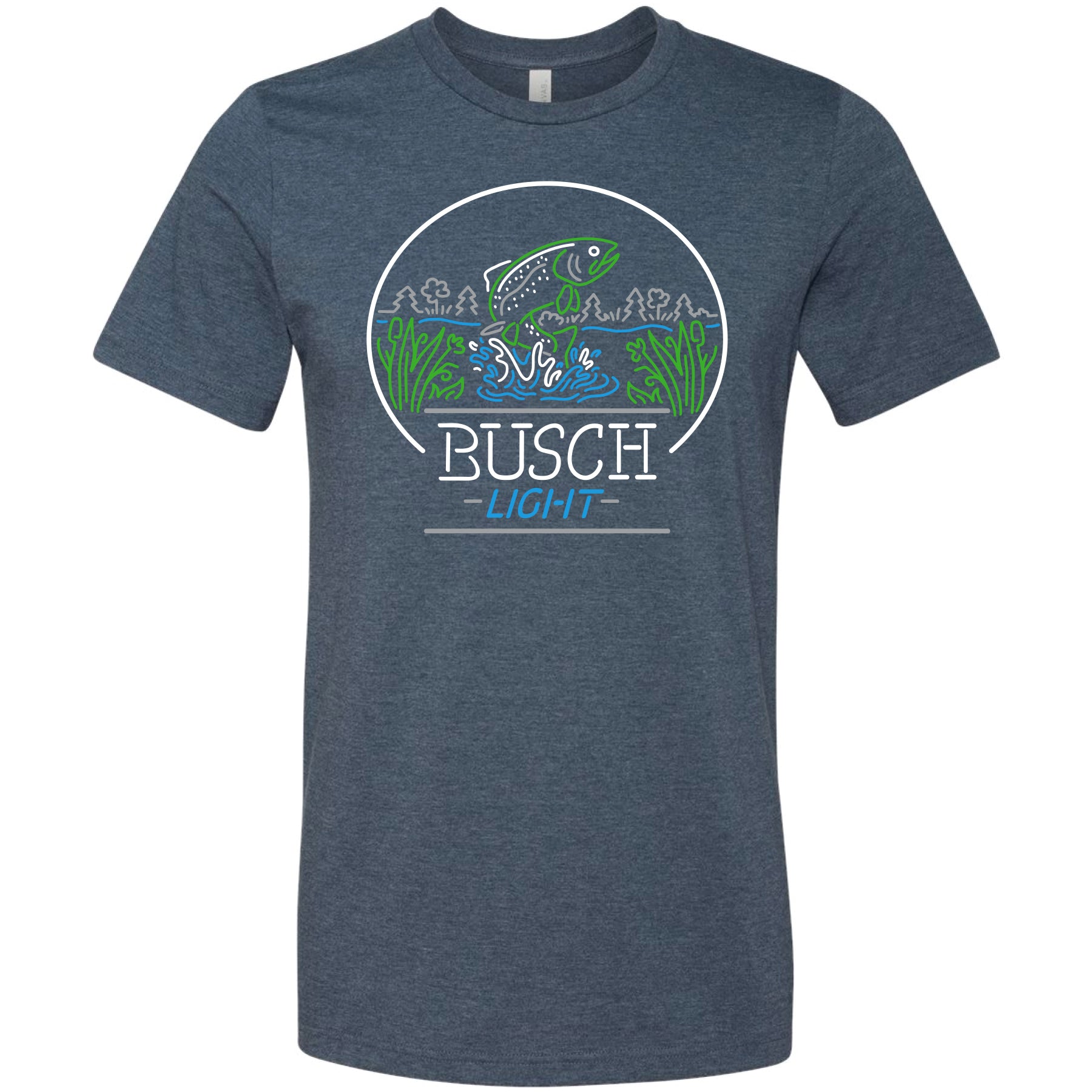 Busch Light Neon Trout Oval T-Shirt – Brew City Beer Gear