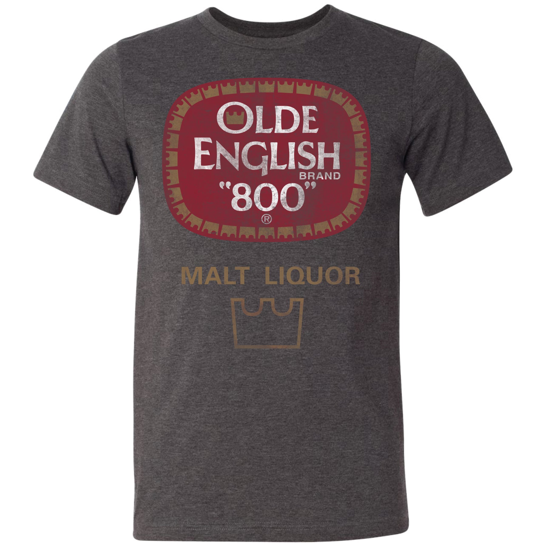 Olde English 800 Malt Liquor Can Label T-Shirt - Brew City Beer Gear
