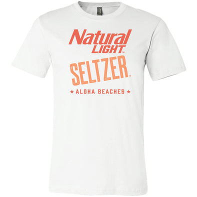 Natural Light Seltzer Aloha Beaches Logo T-Shirt