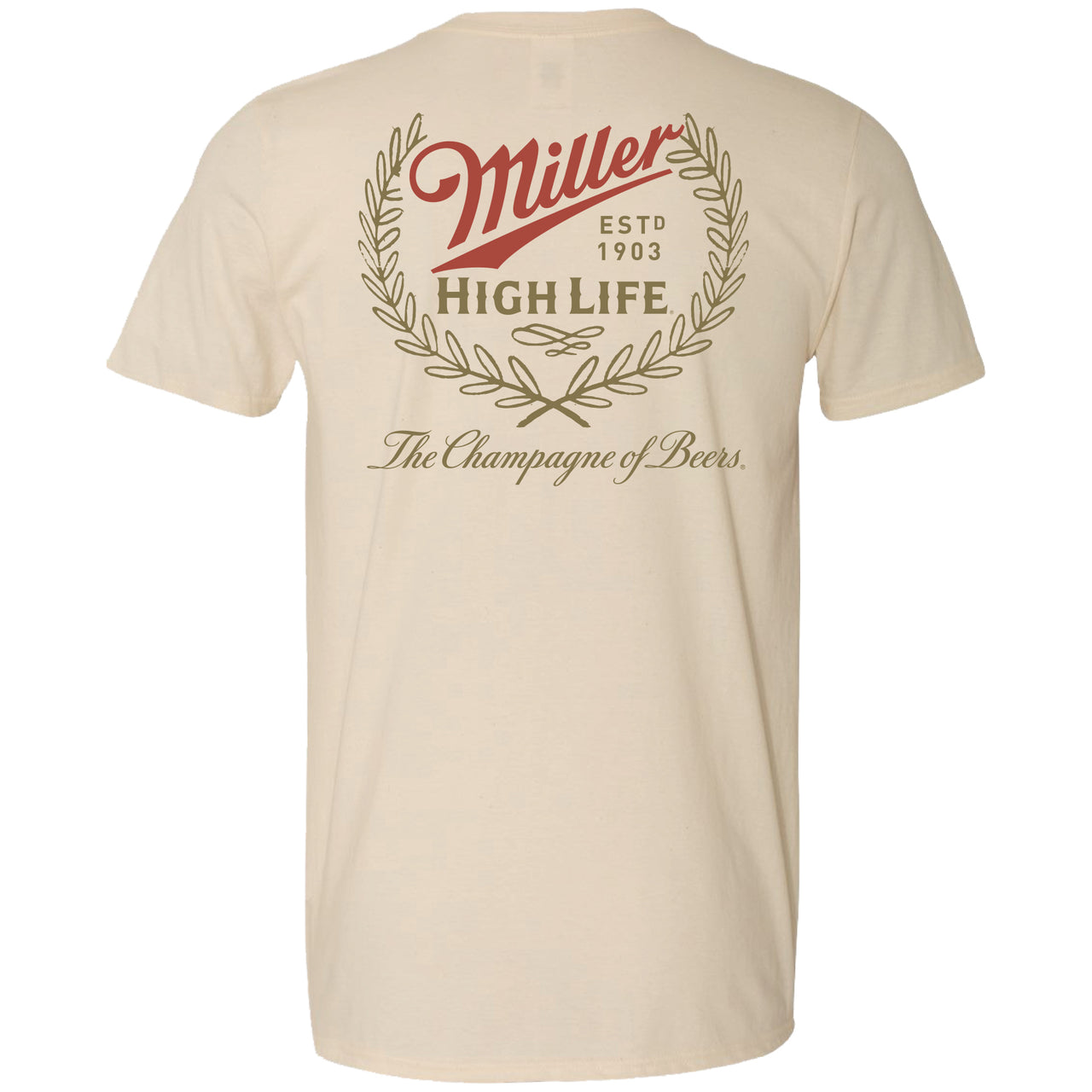 Miller High Life - Wreath Logo 2-Sided T-Shirt