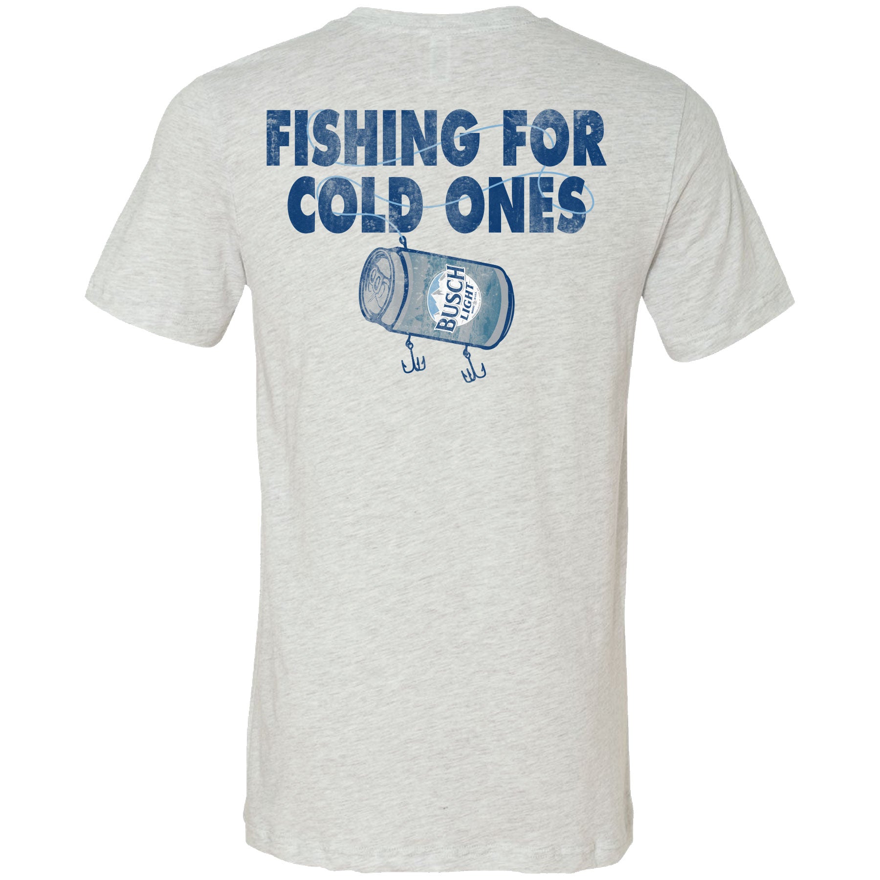 Busch Light Fishing - Fishing for Cold Ones - 2-Sided Ash / X-Large