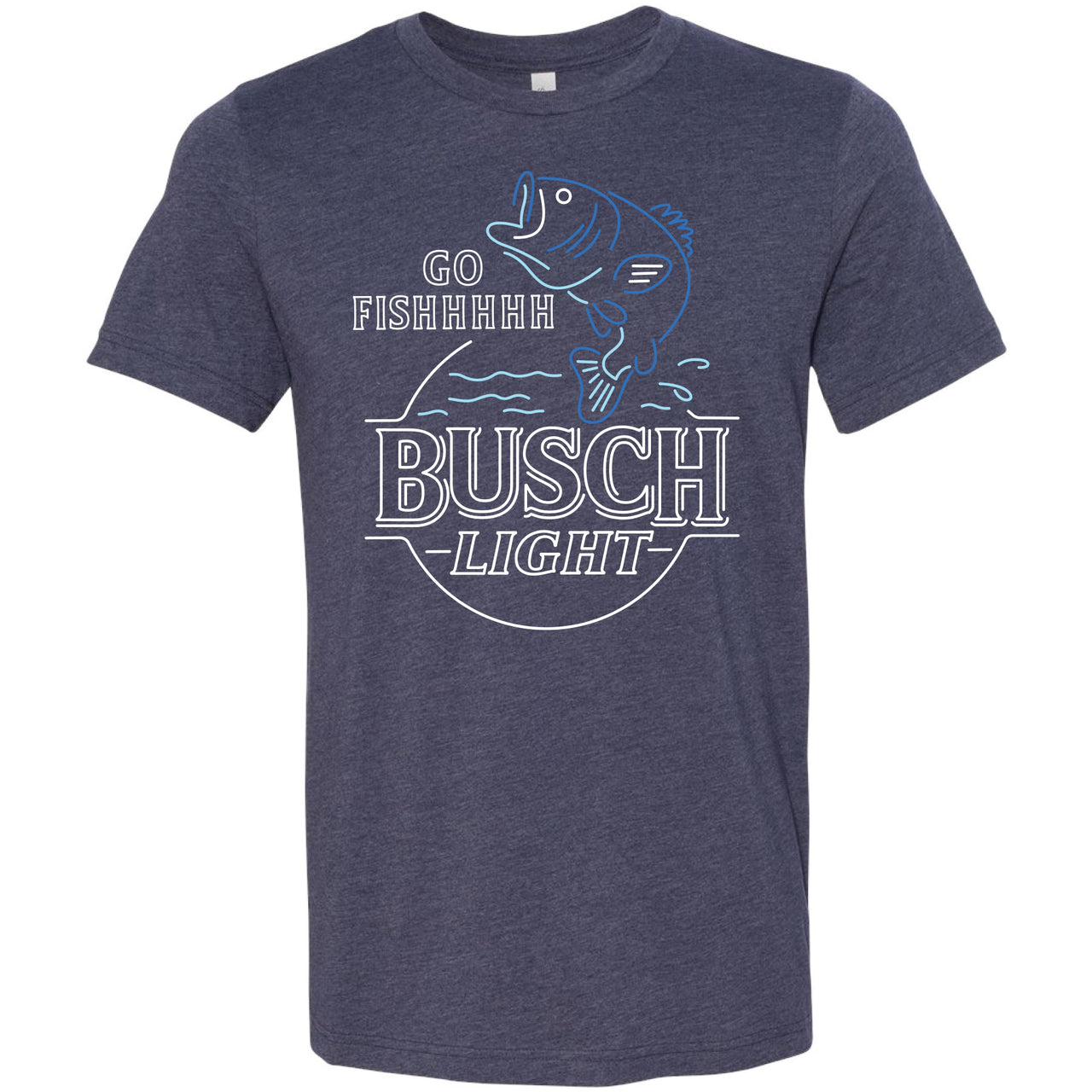Busch Light - Bass Fishing Neon Logo T-shirt