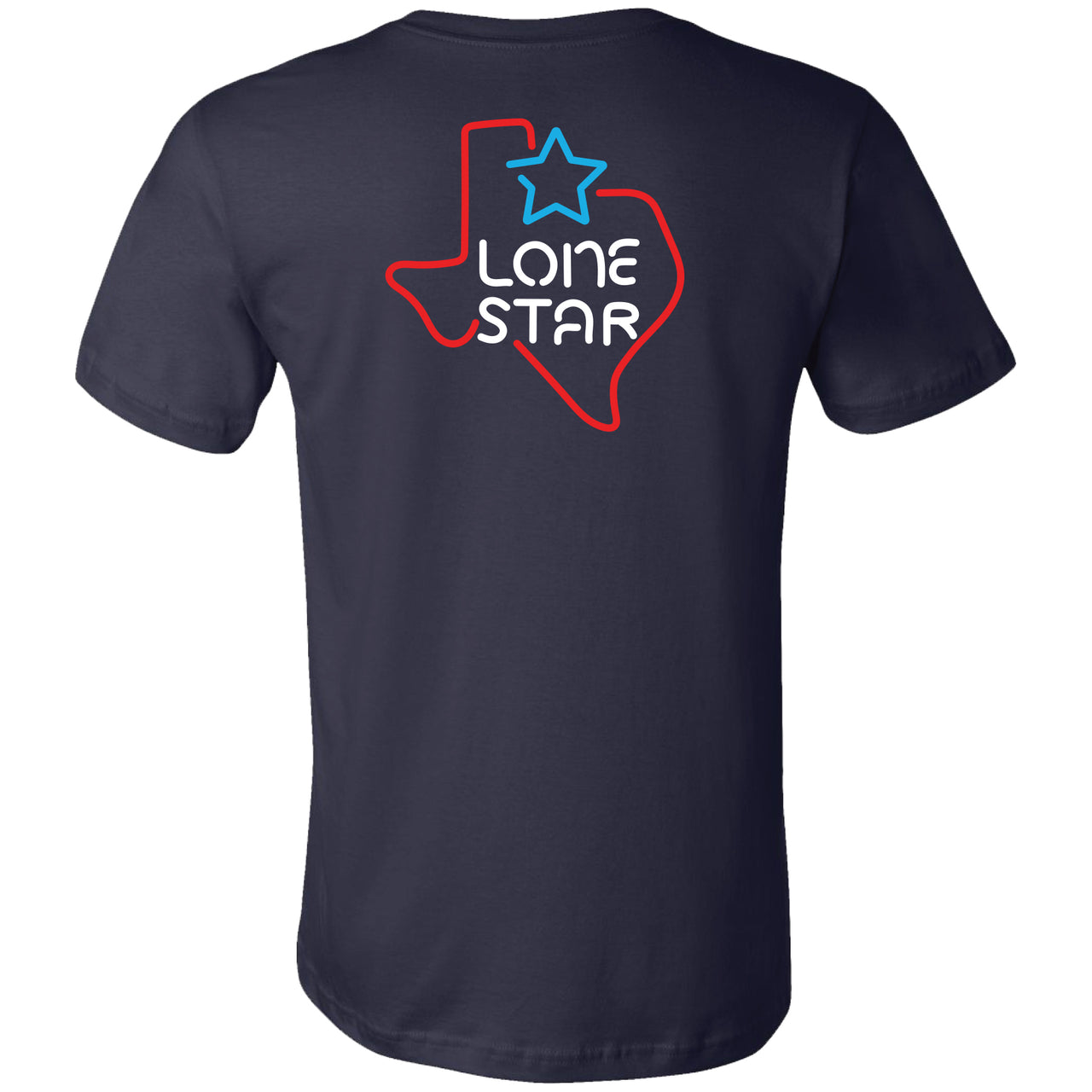 Lone Star - Neon Texas 2-sided T-shirt