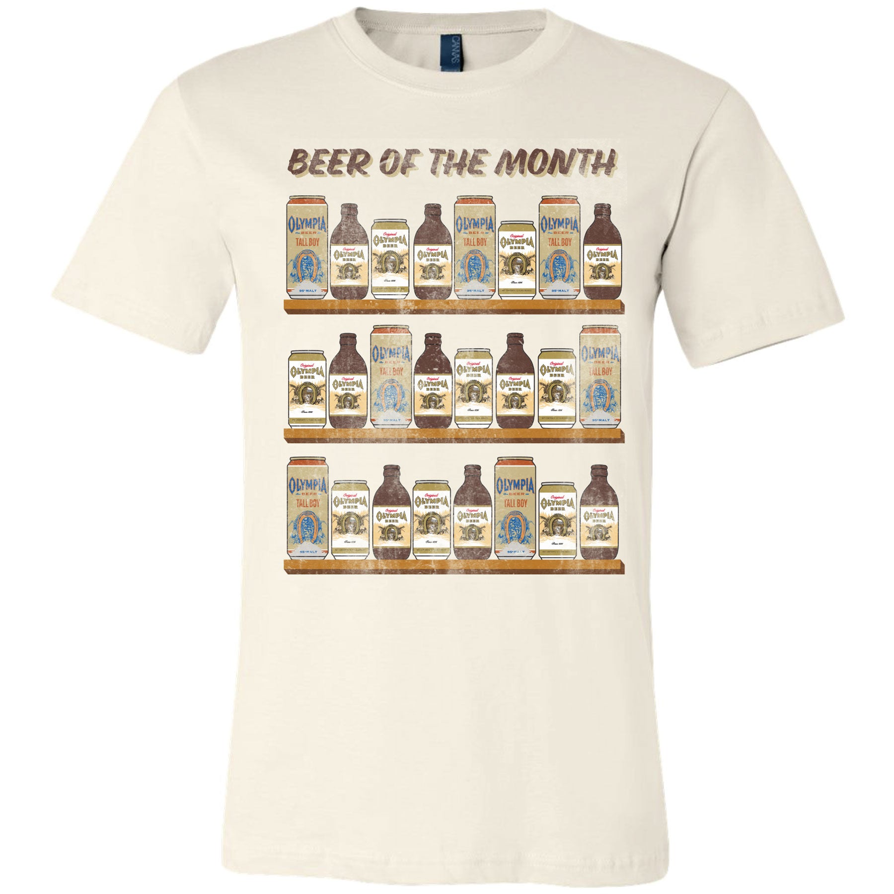 Olympia Beer グラフィックプリント Tシャツ S 100%コットン Olympia Shirts & Apparel - Brew City Beer Gear